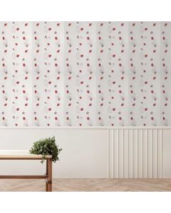 ТАПЕТ ВИНИЛ ЛИСТА ЧЕРВЕНИ