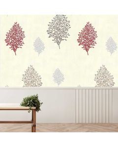 ТАПЕТ ВИНИЛ СИВИ ДЪРВЕТА БЛЯСЪК