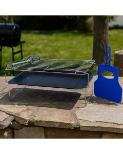 МЕТАЛНО БАРБЕКЮ НА ВЪГЛИЩА С ДУХАЛО SHАНО Д44/Ш25/В19.5