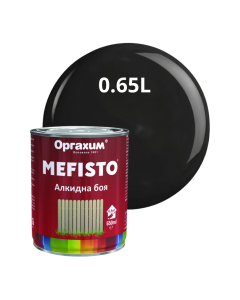 АЛКИДНА БОЯ MEFISTO RAL 9005 ЧЕРНА 0.65Л/6