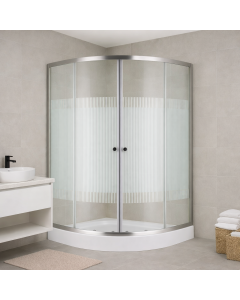 ОВАЛНА ДУШ КАБИНА 90/90 СМ, С КОРИТО