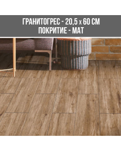 ГРАНИТОГРЕС PRIME BROWN 20.5/60