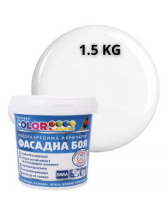 БОЯ ФАСАДНА С ВОСЪК CL БЯЛА 1.5КГ