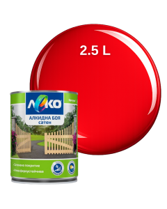 БОЯ АЛК.ЛЕКО САТЕН ЧЕРВЕН 2.5Л