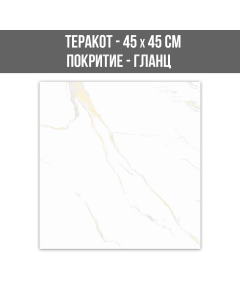 ТЕРАКОТ CLASSIC CARRARA GOLD 45/45GLOSSY