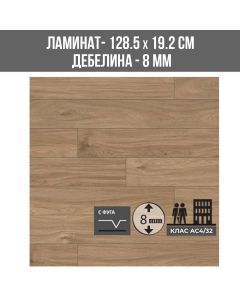 ЛАМИНИРАН ПАРКЕТ K338 8ММ 192/1285/АС4/V SUPER NATURAL