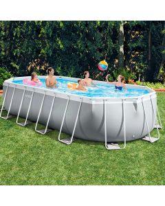 БАСЕЙН С МЕТАЛНА РАМКА PRISM С ФИЛТЪР И ПОМПА 610/305/122 СМ.