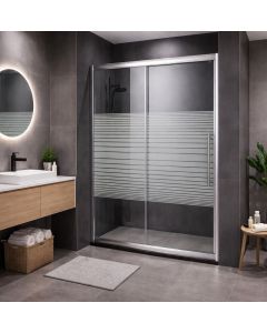 ПРЕГРАДЕН ПАРАВАН 100/150/185 СМ СТЪКЛО - 5 ММ С ЛИНИИ