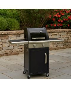 МЕТАЛНО БАРБЕКЮ НА ГАЗ С КОЛЕЛА TRITON Д123/Ш121/В57