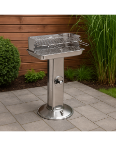 МЕТАЛНО БАРБЕКЮ НА ВЪГЛИЩА STEEL Д57,5/Ш38/В90