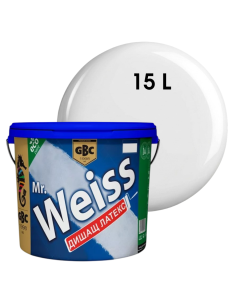 ЛАТЕКС ДИШАЩ MR.WEISS/БЯЛ 15Л