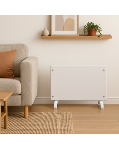 ПЕЧКА КОНВ.СТЪКЛ.ПАНЕЛ GH-20А 2000W БЯЛА