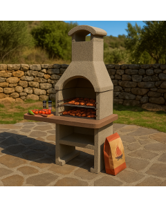 БЕТОННО БАРБЕКЮ НА ВЪГЛИЩА TORINO Д90/Ш58/В193