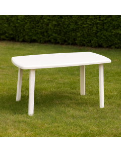 ГРАДИНСКА МАСА CAYMAN PVC 85/137/72 СМ БЯЛА