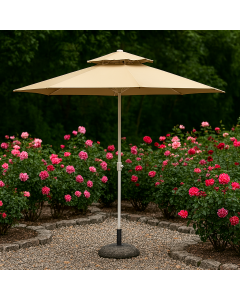 ГРАДИНСКИ ЧАДЪР С ДВОЕН ПОКРИВ Ф270/240 СМ МОКА