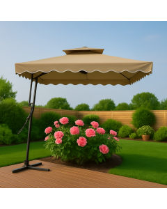 ГРАДИНСКИ ЧАДЪР ТИП БАНАН 250/250/255 СМ МОКА