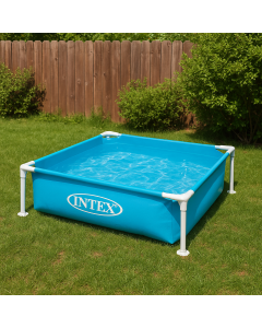 БАСЕЙН МИНИ МЕТАЛНА РАМКА 122/122/30СМ 57173