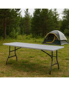 СГЪВАЕМА МАСА 180/75/74 СМ CATERING PVC И МЕТАЛ, БЯЛА