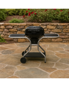 МЕТАЛНО БАРБЕКЮ НА ВЪГЛИЩА С ДВА ПЛОТА Д130/Ш62/В95