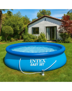 НАДУВАЕМ БАСЕЙН EASY SET С ФИЛТЪР И ПОМПА Ф305/76 СМ