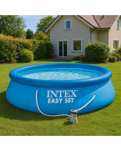 НАДУВАЕМ БАСЕЙН EASY SET С ФИЛТЪР И ПОМПА Ф366/76 СМ