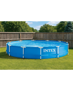 БАСЕЙН С МЕТАЛНА РАМКА С ФИЛТЪР И ПОМПА Ф366/76 СМ