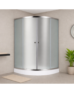 ОВАЛНА ДУШ КАБИНА 90/90 СМ, С КОРИТО