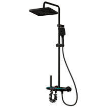 ДУШ СИСТЕМА СМЕСИТЕЛ NORN LED BLACK MATT - Temax.bg ДУШ СИСТЕМА СМЕСИТЕЛ NORN LED BLACK MATT