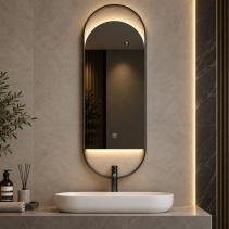 ОГЛЕДАЛО LED50/120 CLOCK/ANTIFOG/TEMP327