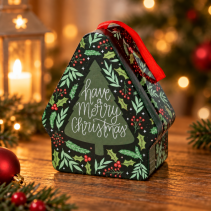 КУТИЯ МЕТАЛНА XMAS TREE 8,5/10,5/4СМ