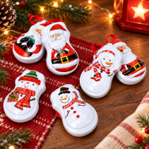 КУТИЯ МЕТАЛНА SNOWMAN/SANTA 11/7/5,5СМ