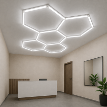 LED ХЕКСАНГОНОВ ОСВЕТИТЕЛ 5-ЦА 192W 60K