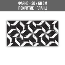 ФАЯНС EVA DECOR BLACK 30/60
