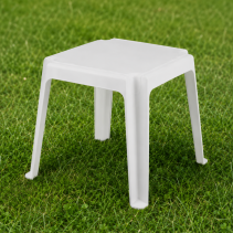 МАСА ЗА ШЕЗЛОНГ SARMASIK PVC 44/44/42 СМ БЯЛА
