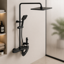 ДУШ СИСТЕМА СМЕСИТЕЛ KLAR BLACK MATT