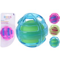 ИГРАЧКА ЗА КУЧЕ TPR СФЕРА С ТОПКА 8СМ