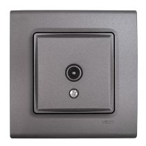 РОЗЕТКА LIN LIFE ТВ 12DB СИВ