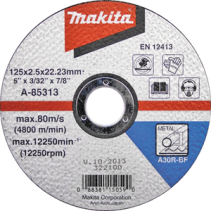 ДИСК ЗА РЯЗАНЕ 125x2.5x22ММ MAKITA