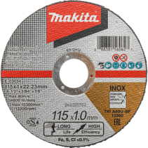 ДИСК ЗА РЯЗАНЕ 115X1.0X22.23ММ MAKITA
