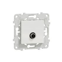 РОЗЕТКА ТВ МЕХ. 1.5dB NEW UNICA БЯЛА