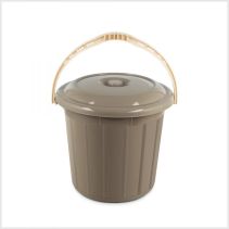 КОФА PVC КРЪГЛА С КАПАК 15Л N2 LUX UP622