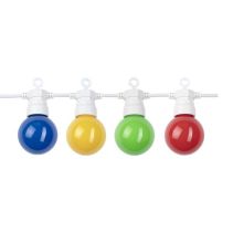 КАБЕЛ БЯЛ С ЦВ. ЛАМПИ 10PCS/G45 IP65 8M