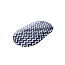 ПОСТЕЛКА БАНЯ 68/35СМ PVC BLACK/WHITE