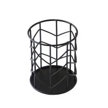 СУШИЛНИК ЗА ПРИБОРИ МЕТАЛЕН BLACK Ф10X8CM