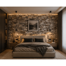 САМОЗАЛЕПВАЩО ПАНО 3D ЕФЕКТ HOME 77/70/0,5CM STONE C26