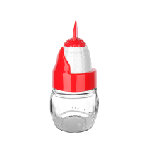 СОЛНИЦА СТЪКЛЕНА 80ML CORN KC-201 РАЗЛИЧНИ ЦВЕТОВЕ