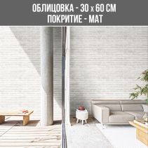 СТЕННА ОБЛИЦОВКА ГРАНИТОГРЕС E21-1409 30/60 WHI