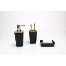 АКСЕСОАРИ ЗА БАНЯ 3Ч BLACK BAMBOO