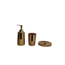 АКСЕСОАРИ ЗА БАНЯ 3Ч POLYRESIN GOLD