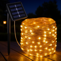 ОСВЕТЛЕНИЕ СОЛАРНО 100LED 12М БЯЛА СВ.
